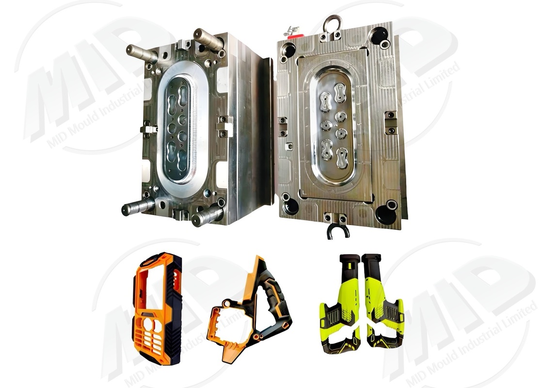 2K Injection Mold for Dual Color Plastic Parts 600K-1.1M Cycles