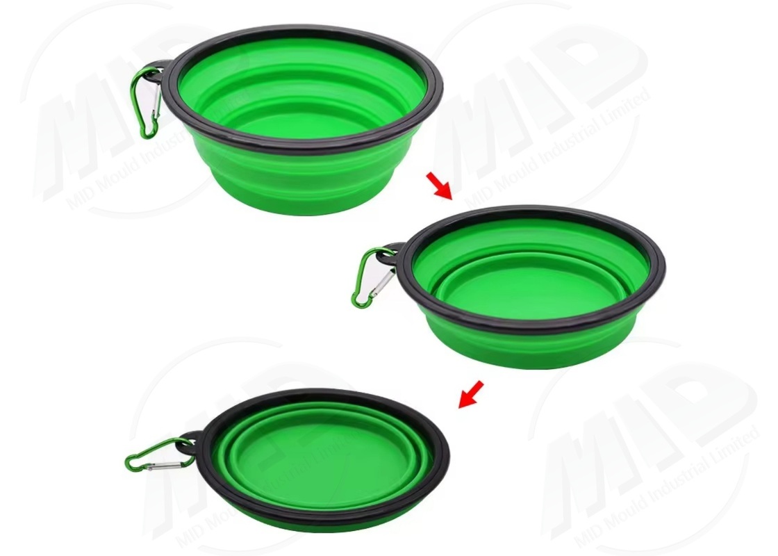 Custom Injection Molding for Foldable Silicone Basin 100-600mm Food Grade