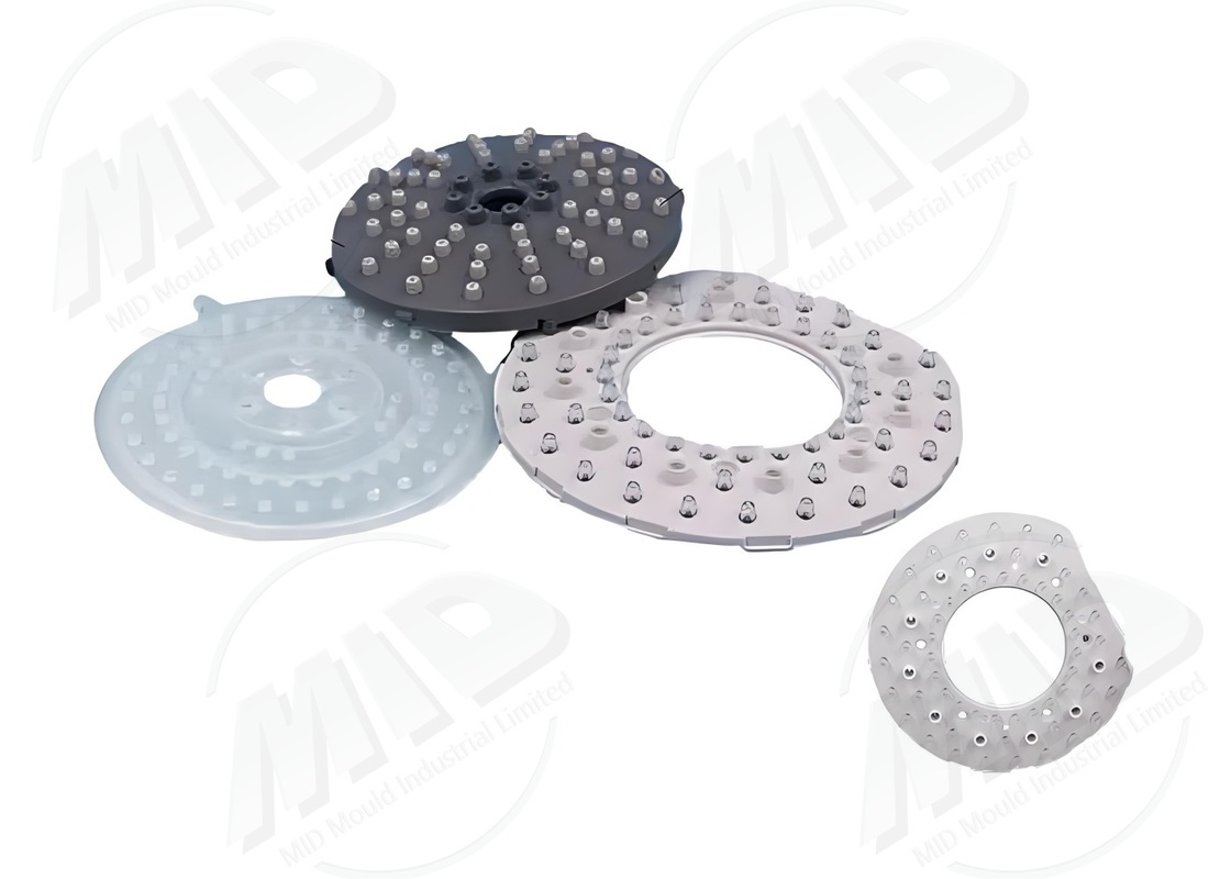 Custom Silicone Injection Molding Multi Cavity High Precision Molding For Shower Head Nozzle Rings 10-250mm