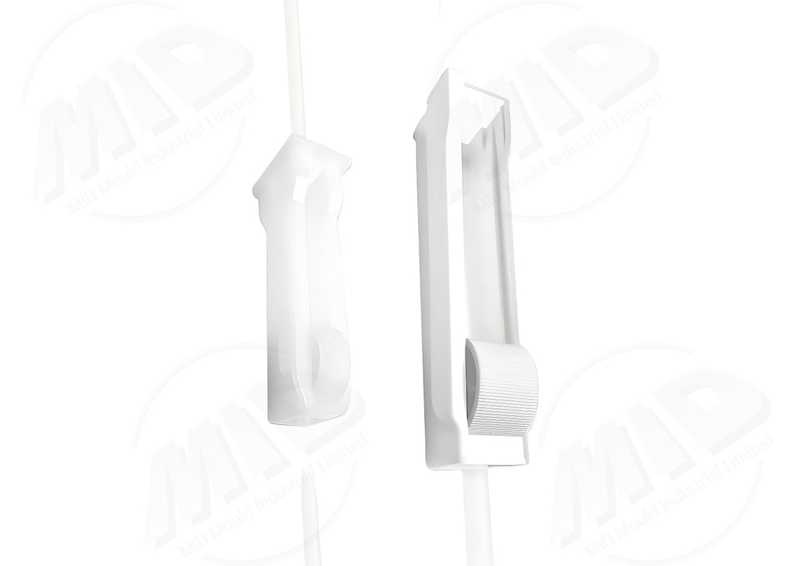 Medical Injection Molding Infusion Tube Roller Clamp ABS PP Flow Control OEM
