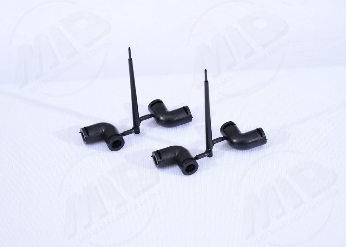 Industrial Injection Molding Fluid Nozzle Connector Plastic Elbow Fitting OEM