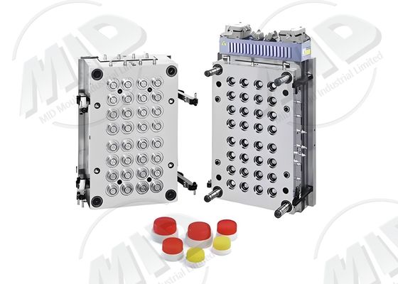 Chrome Plating Multi Cavity Molds 8 Cavities - 48 Cavities Bottle Cap Mould For Packaging Medical Parts